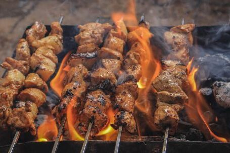 Barbecue - Grilled Meats on Skewers
